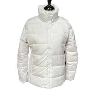 Old Navy Puffer Jacket Winters Day White Size Medium